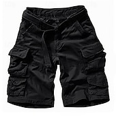 tanie Klasyczny-Męskie Spodenki Taktyczne Spodenki cargo Szorty Guziki Multi Pocket Równina Zdatny do noszenia Krótki Na zewnątrz Codzienny Wyjściowe Moda Klasyczny Zieleń wojskowa Żółty kamuflaż