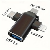 Недорогие Кабели для мобильных телефонов-Подходит для адаптера Apple Huawei Typec otg, планшета 3-в-1 для чтения и дисковой мыши, преобразователя USB3.0