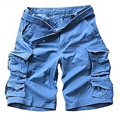 tanie Klasyczny-Męskie Spodenki Taktyczne Spodenki cargo Szorty Guziki Multi Pocket Równina Zdatny do noszenia Krótki Na zewnątrz Codzienny Wyjściowe Moda Klasyczny Zieleń wojskowa Żółty kamuflaż
