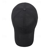 billiga Baseballkeps herr-Herr Basebollkeps Solhatt Trucker Hat Svart Vit Polyester Mode Ledigt Gata Dagligen Slät Justerbara Solskyddskräm Andningsfunktion Snabb tork