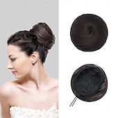 abordables Chignons-extension de chignon pour un chignon instantané avec cordon de serrage - chignons de ballet parfaits avec faux postiches et pinces à chignon chignons princesse Leia