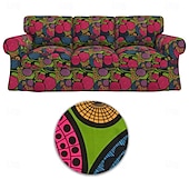 baratos Cobertura de Sofa-Capa de Sofá 100% Algodão Floral Almofadada