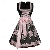 baratos Mulheres-Oktoberfest Vestidos Roupa Dirndl Bávaro Empregada Alemão Munique prados Mulheres Pano de Estilo Tradicional Sem Blusa
