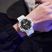 abordables Relojes digitales-Reloj digital SANDA para hombres deporte al aire libre moda reloj de pulsera cronómetro luminiscente reloj despertador cuenta regresiva reloj de TPU