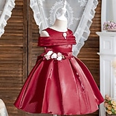levne Párty šaty-Děti Dívčí Šaty Šaty na párty Pevná barva Bez rukávů Výkon Zvláštní příležitosti Nabírané šaty Denní Princeznovské Polyester Midi Bruslařské šaty Léto Jaro 2-12 let Více barev Světle zelená Světl