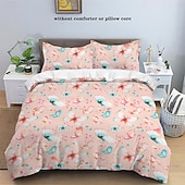 billiga Påslakanset-vårfräscht rosa fjärilspåslakan - livfull och elegant design - mjukt och bekvämt tyg - perfekt för att lysa upp ditt sovrumsinredning inför vårsäsongen - lätt att rengöra och underhålla