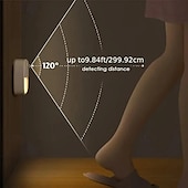 abordables veilleuses à capteur-Veilleuse à détecteur de mouvement LED, lampe de lecture nocturne à LED d&#039;intérieur, veilleuse à piles avec capteur de mouvement, pour chambre à coucher, cuisine, escaliers, couloir, bureau