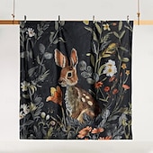 cheap Duvet Cover Sets-Retro Rainforest Rabbit Duvet Cover Set 2-piece Set 3-piece Set Lightweight Soft Short Plush Set Thick Feather Square Bed