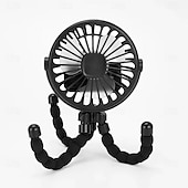 cheap Heating &amp; Cooling-Octopus Fan Easy to Carry Multi-Functional Folding Office Desktop Outdoor Camping Stroller Handheld Fan Baby Stroller Fan Hand Held Bicycle Portable FanVentilator Silent Outdoor Cooler Neck Fan