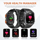 Χαμηλού Κόστους Smartwatch-696 S50 Εξυπνο ρολόι 2.02 inch Έξυπνο ρολόι Bluetooth ΗΚΓ + PPG Βηματόμετρο Υπενθύμιση Κλήσης Συμβατό με Android iOS Γυναικεία Άντρες Κλήσεις Hands-Free Υπενθύμιση Μηνύματος IP 67 Θήκη ρολογιού 43mm