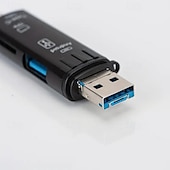cheap Cell Phone Cables-5-in-1 Card Reader OTG Android Multi-function TF Card Reader USB Multi-in-one