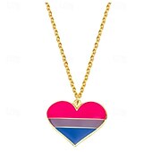 baratos Parada do Orgulho de dezembro-Colar com pingente em forma de arco-íris da lua do orgulho, moda personalizada, simples, homossexual, camada única, colar