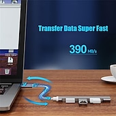Недорогие Кабели для мобильных телефонов-USB-концентратор 4 в 1, тип C-USB 3.0, USB 2.0 с адаптером USB-C-USB A, 4 порта, док-станция mini USB, совместимая с macbookipad prodell, ноутбуками HP