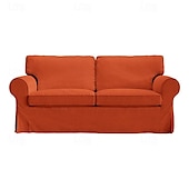 cheap Sofa Cover-2 Seat Sofa Cover or  2 Seat Sofa Bed Cover with Cushion Covers and Backrest Covers For Ektorp Couch Slipcover Washable Furniture Protector  LITB PRIME cover Ektcover