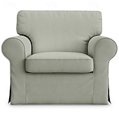 cheap Sofa Cover-Cotton 1 Seat Chair Sofa Cover with Cushion Cover , Replacement  Armchair Cover 1 Seat Couch Slipcover for Dogs, Replacement Sofa Furniture Protector  LITB PRIME cover Ektcover