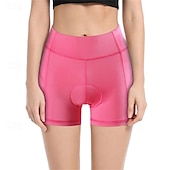billige Bukser, shorts og skjørt til kvinner-WOSAWE Dame Sykkelshorts Fôrede sykkelshorts Sykkel Shorts Fôrede shorts Slank Fasong sport Pustende Hurtigtørkende Høy Elastisitet Bekvem Svart Rosa Klær Sykkelklær