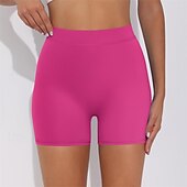 cheap Yoga Shorts &amp; Bikers-Women&#039;s Gym Shorts Yoga Shorts Workout Shorts High Waist Yoga Gym Workout Pilates Shorts Black White Royal Blue Sports Activewear Stretchy Slim