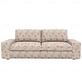 abordables Housse de canapé-Housse de canapé 100% coton en couleur florale matelassée