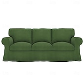baratos Cobertura de Sofa-Capa de Sofá Cor Sólida Capas Acolchoadas em Veludo