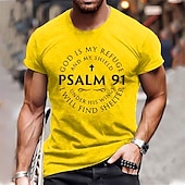 abordables Camiseta gráfica para hombres-Hombre Letra Camiseta Estilo casual Algodón Manga Corta Gráfico Camisa Vino Gris brezo Negro Camiseta cómoda Exterior Calle Ropa de diseñador de moda