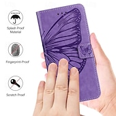 economico Cover per iPhone-telefono Custodia Per iPhone16 iPhone 15 Pro Max Plus iPhone 14 13 12 11 Pro Max Plus Mini SE Per retro Con supporto A calamita con cinturino da polso Farfalla Retrò TPU pelle sintetica