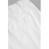 economico Vacanza-Per uomo Pantaloni di lino Pantaloni Pantaloni estivi Pantaloni da spiaggia Tasca frontale Gamba dritta Liscio Comfort Traspirante Informale Giornaliero Per eventi Di tendenza Originale Bianco Blu