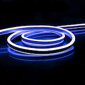economico Strisce luminose COB-5m 10m 15m Luci al neon 600-3000 LED 2835 SMD Neon flessibile 8mm 1 pc Bianco caldo Bianco Rosso Strisce LED All&#039;aperto Impermeabile Vacanze 220-240 V