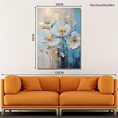economico Dipinti a olio-pittura a olio fatta a mano dipinta a mano arte della parete impressione fiori tela pittura decorazione della casa arredamento senza cornice solo pittura