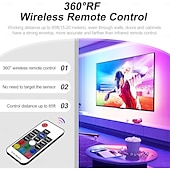 preiswerte COB-Streifenlichter-USB-RGB-COB-LED-Lichtstreifen 1–5 m, 5 V, intelligenter Verfärbungslichtstreifen, App-Steuerung, Musiksynchronisationslichtstreifen oder ausgestattet mit einem drahtlosen RF-Controller, geeignet für