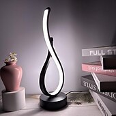 abordables Lámparas de mesa-Lámpara de mesa de lujo con luz creativa de 1 pieza, luz LED de mesa con control táctil regulable con interruptor, alimentación USB de 5 V para dormitorio, oficina, estantería, decoración del hogar de