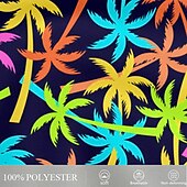 baratos Plantas e Flores Tropicais-Homens Coqueiro Cor gradiente Shorts de Natação Bermuda de Surf Calção de Banho Cintura Média Moda Havaiana Designer Casual Diário Feriado Bolsos Com Cordão Cintura elástica Designer Roupa