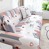 abordables Funda de sofá-Funda de sofá de verano de seda helada, cobertura completa para sala de estar, funda de asiento de sofá, funda de protección de cojín para muebles elástica súper suave para sala de estar