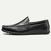 economico Casuale-Per uomo Mocassini e Slip-Ons Mocassini comodi Penny Loafers Di pelle Comodo Antiscivolo Mocassino Marrone chiaro Marrone scuro Nero