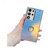 levne Pouzdra pro Samsung-telefon Carcasă Pro Samsung Galaxy S24 S24 Ultra Plus S23 Ultra Plus S22 Ultra A55 A35 A25 A15 5G A54 A34 A14 S25 Ultra Zadní kryt Bling Glitter Lesklé Prstencová spona Nárazuvzdorné TPU Pokování