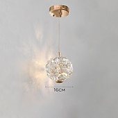 abordables Éclairages pour îlot-Plafonnier suspendu applique murale crystra LED éclairage suspendu en verre plafonniers modernes raccord globe en verre lumières suspendues lustre décoration pour salon salle à manger cuisine îlot