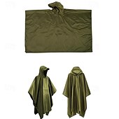 cheap Outdoor Jackets-Unisex Hiking Raincoat Outdoor 3 In 1 Waterproof Lightweight Rip-resistant Hiking Outfits Hiking Clothes Spring Autumn / Fall Hoodie Raincoat Rain Poncho PU Leather Solid Color Black Yellow Pink