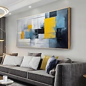 billige Abstrakte malerier-håndlaget oljemaleri lerret veggkunst dekorasjon moderne abstrakt for stue hjemmeinnredning rullet rammeløst ustrukket maleri