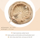 abordables Chignons-extension de chignon pour un chignon instantané avec cordon de serrage - chignons de ballet parfaits avec faux postiches et pinces à chignon chignons princesse Leia