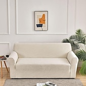 abordables Funda de sofá-Funda de sofá de 1/2/3/4 plazas resistente al agua con diseño de gofres para sala de estar, funda elástica para sofá de esquina en forma de L