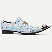 cheap Premium Leather Loafers-Men&#039;s Loafers &amp; Slip-Ons Formal Shoes Dress Shoes Leather Italian Full-Grain Cowhide Comfortable Slip Resistant Loafer Light Blue