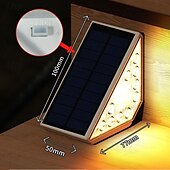 baratos Luzes de paisagem-sensor de movimento luz solar para escada ao ar livre à prova d&#039;água luz solar para degraus super brilhante led luz solar para cerca para varanda pátio decoração iluminação 2/4 unidades
