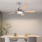 economico Ventilatore da soffitto con luci-ventilatori a soffitto a led luce sospesa a soffitto per cucina sala da pranzo 1 luce 105/120/130 cm acrilico 3 colori-luce moderna camera da letto in stile nordico caffè 110-240v