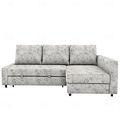 economico Copridivano-Copertura per divano letto 100% cotone coperture quilted floreali colorate con braccioli