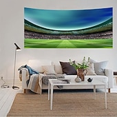 preiswerte Urlaubsteppiche-Europäische Fußball-Cup-Wandteppich zum Aufhängen, große Wandteppiche, Wanddekoration, Fotohintergrund, Decke, Vorhang, Heim, Schlafzimmer, Wohnzimmer, Dekoration