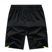 billiga Vardagsshorts-Herr Svett shorts Shorts Casual shorts Lappverk Snörning Elastisk midja Färgblock Komfort Andningsfunktion Kort Utomhussport Dagligen Löpning Elegant Ledigt Svart / röd Svart Microelastisk