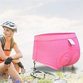 זול מכנסיים, מכנסיים קצרים וחצאיות לנשים-WOSAWE בגדי ריקוד נשים צבע אחיד תחתוני אופניים מכנס קצר מרופד לרכיבה אופניים מכנסיים קצרים הלבשה תחתונה שורטים (מכנסיים קצרים) מרופדים גזרה צרה ספורט ייבוש מהיר גמישות גבוהה נוח נושם שחור ורוד ביגוד