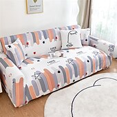 abordables Funda de sofá-Funda de sofá de verano de seda helada, cobertura completa para sala de estar, funda de asiento de sofá, funda de protección de cojín para muebles elástica súper suave para sala de estar
