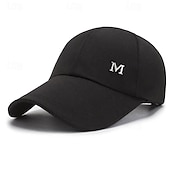preiswerte Baseballkappe für Herren-Herren Cap Basecap Sonnenhut Kappe Schwarz Rote Polyester Modisch Brautkleider schlicht Strasse Täglich Buchstabe Einstellbar Sonnenschutz Atmungsaktiv