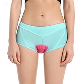 זול מכנסיים, מכנסיים קצרים וחצאיות לנשים-WOSAWE בגדי ריקוד נשים צבע אחיד תחתוני אופניים מכנס קצר מרופד לרכיבה אופניים מכנסיים קצרים הלבשה תחתונה שורטים (מכנסיים קצרים) מרופדים גזרה צרה ספורט ייבוש מהיר גמישות גבוהה נוח נושם שחור ורוד ביגוד