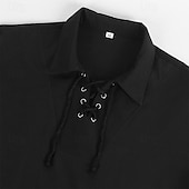 お買い得  トップス-中世 ルネッサンス 17世紀 ブラウス / シャツ ウエストベルト 海賊 バイキング 仮装 男性用 セルティック 海賊 ハロウィーン カーニバル マスカレード 性能 LARP レンフェア 成人 シャツ ウエストベルト
